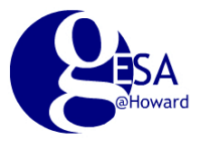 This is the logo for Howard University's Graduate English Student Association