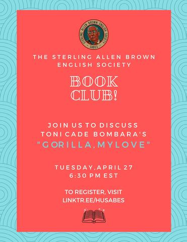 SABES Book Clube Flyer for April 27