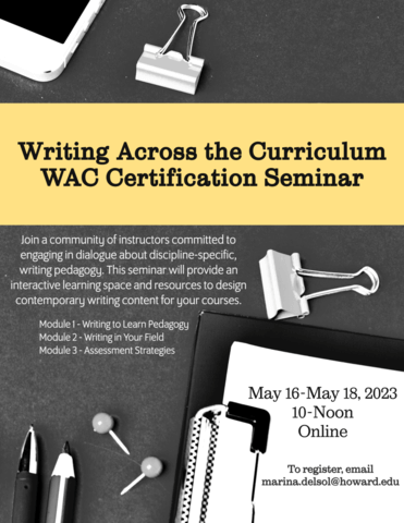 WAC May 23 Seminar