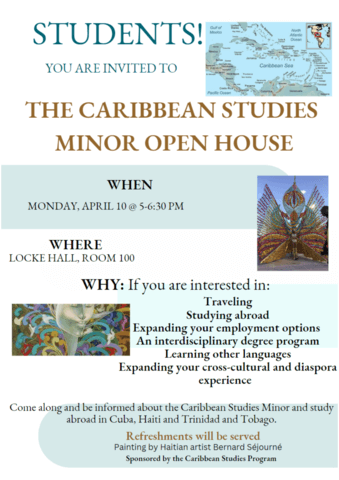 Caribbean Studies Open House April 2023
